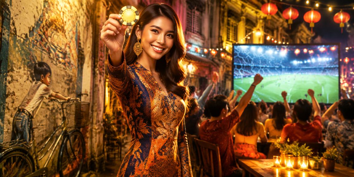 Pertaruhan bola sepak dalam suasana batik Penang yang meriah dan moden